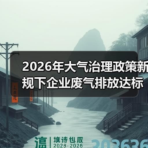 2026年大气治理政策新规下企业废气排放达标要点解析