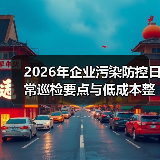 2026年企业污染防控日常巡检要点与低成本整改思路