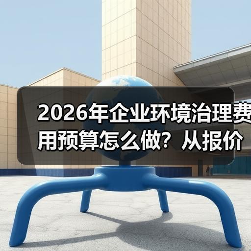 2026年企业环境治理费用预算怎么做？从报价到落地拆解